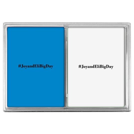 Create Your Hashtag Double Deck Playing Cards
